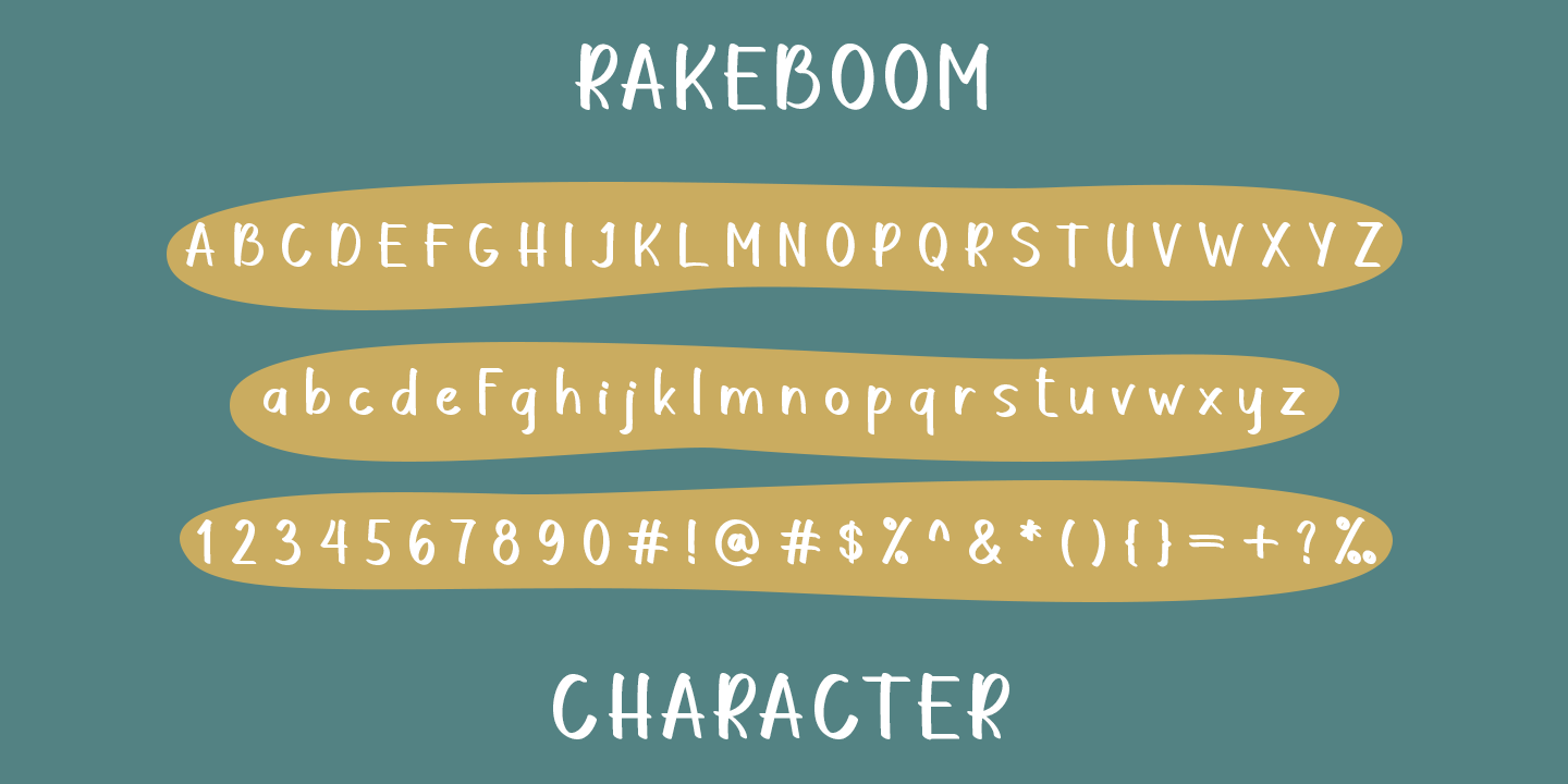 Rakeboom Italic Font preview